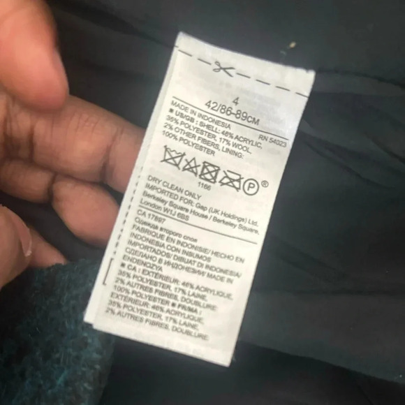 Banana Republic Skirt Women’s Wool Blend Tweed Pencil Textured Workwear Classic - Picture 4 of 10